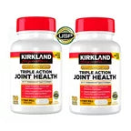 Kirkland Signature Triple Action Joint Health, UC•ll Undenatured Type II Collagen, Boron, Hyaluronic Acid,with Boron,110 Coated Tablets(Pack of 2)